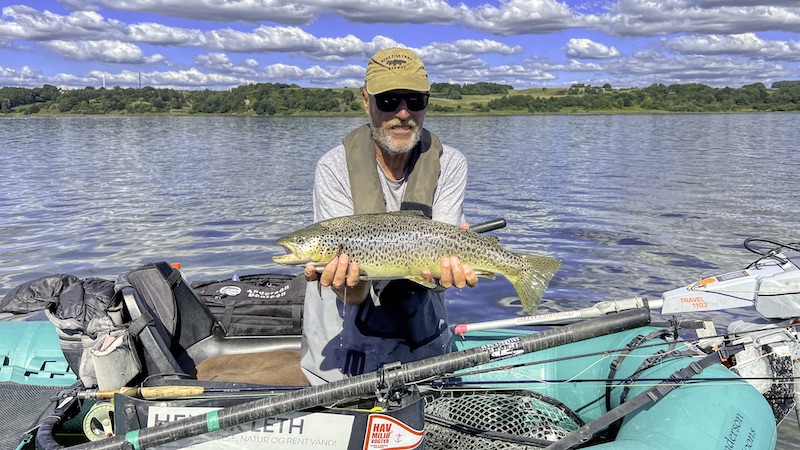 Sommerørred fra Mariager Fjord pontoon mariager trout henrik leth